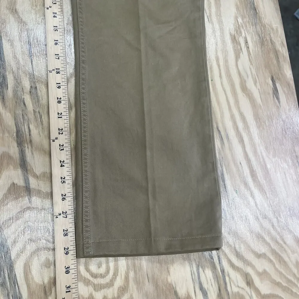 Polo Ralph Lauren 650 Straight Leg Pants Mens 36x32* Khaki Cotton Casual Preppy